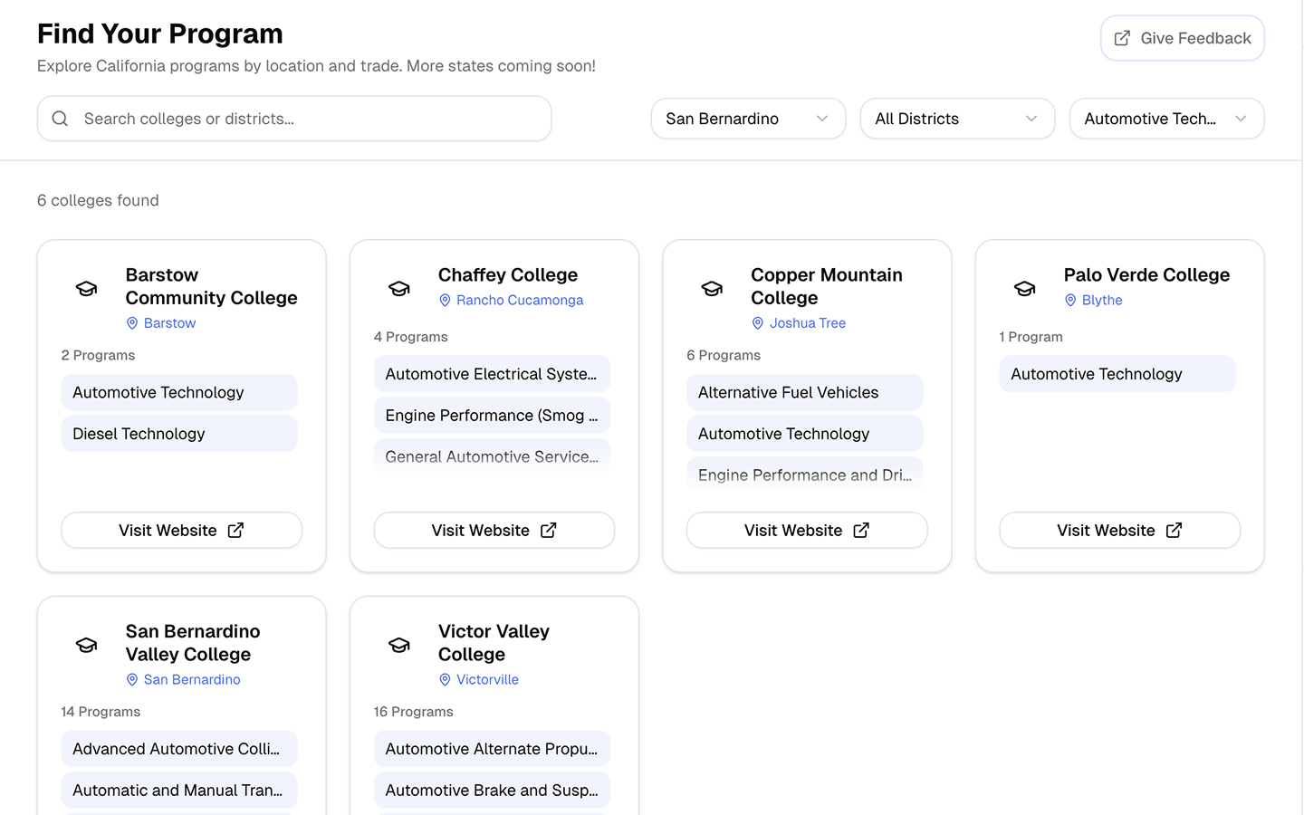 School Search screenshot